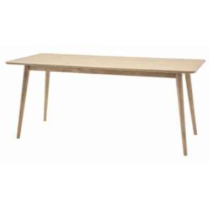 Pacific Wooden Dining Table Rectangular In Smoked Oak