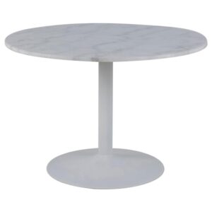 Taraji Marble Dining Table With White Base In Guangxi White