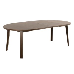 Alisto Wooden Extending Dining Table In Smoked Oak