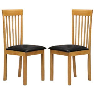 Aalto Natural Wooden Dining Chairs In Pair